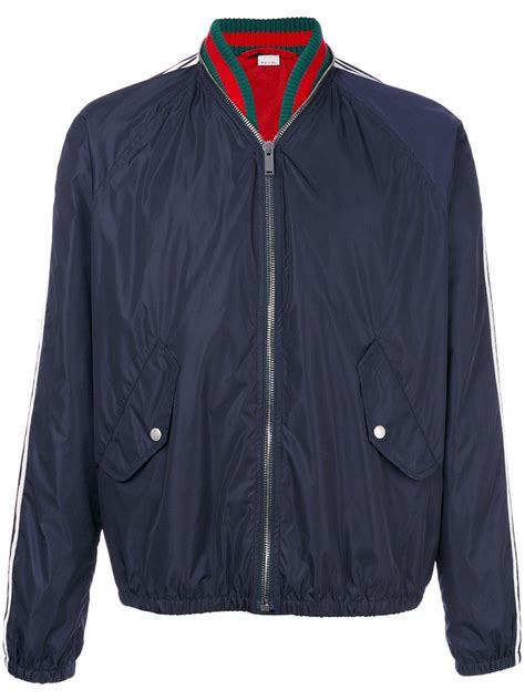 gucci men's bomber jackets|Gucci jacket windbreaker.